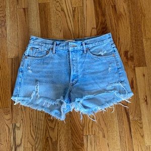 Agolde Parker Jean shorts. Button fly. Size 29